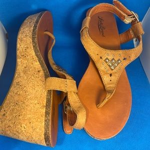 Lucky Brand Wedge Sandals Sz 7M/37